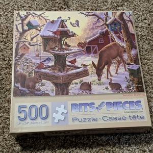 500 piece deer and birds puzzle